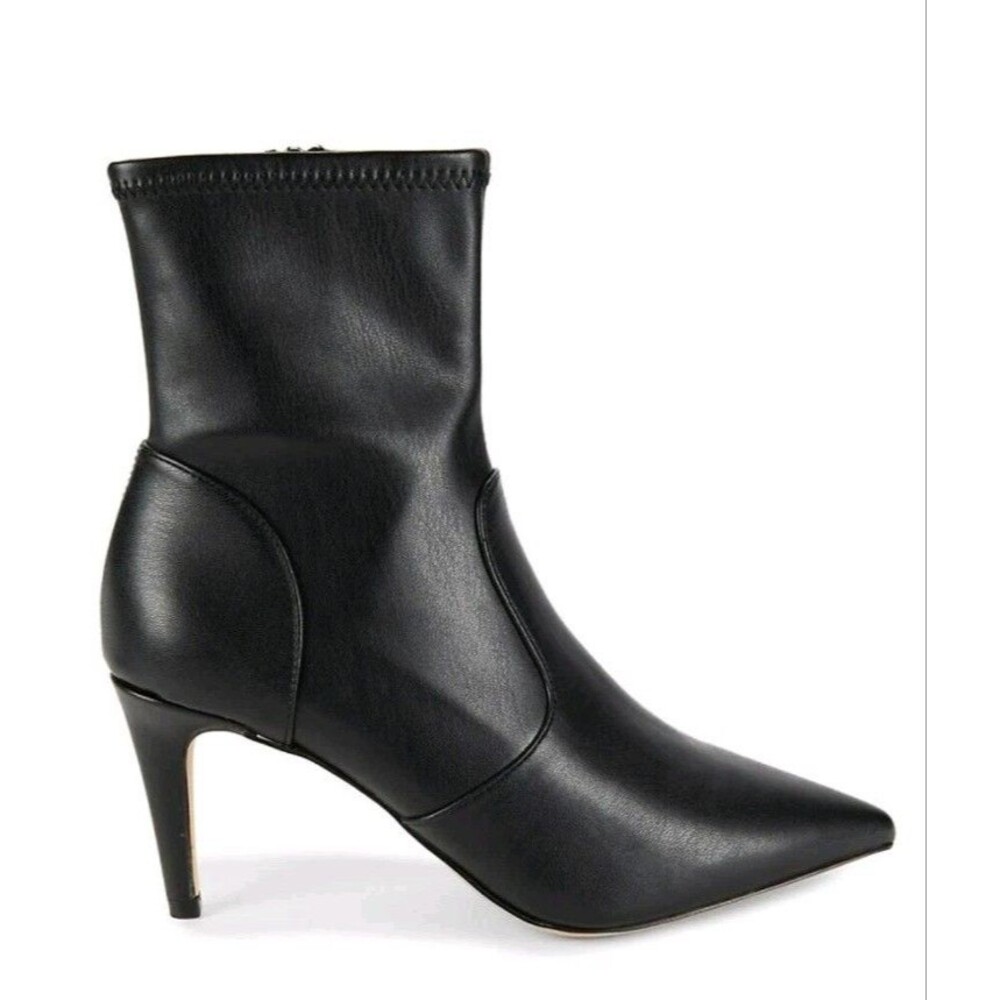 Saks Fifth Ave Women's Size 9 Black Point Toe Sock Booties